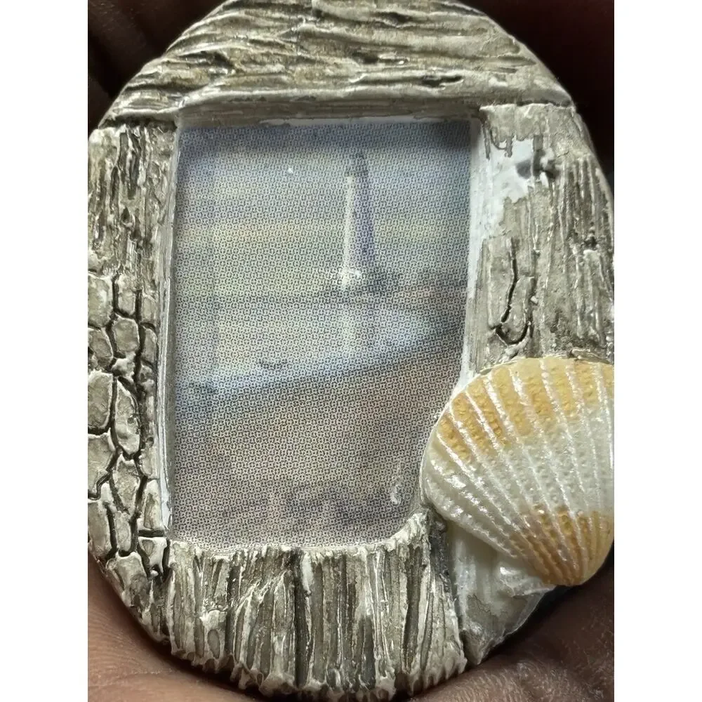 12 Lighthouse Drift Wood Shower Curtain Rings Seashell Bathroom Hooks Nautical J